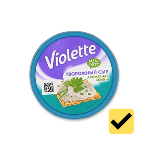 Творожный сыр violette ароматная зелень