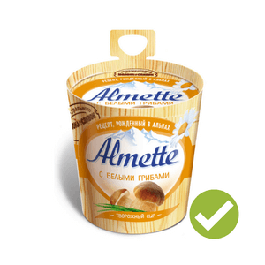 Творожный сыр с белыми грибами Аlmette